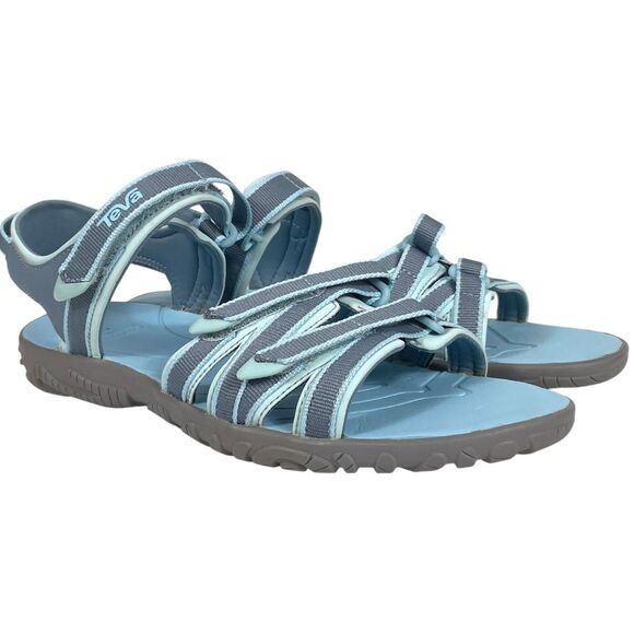 TEVA Tirra Sandals Size 7Y Youth 7 Alaskan Blue Gray Strappy Hiking Adventure - Picture 1 of 16